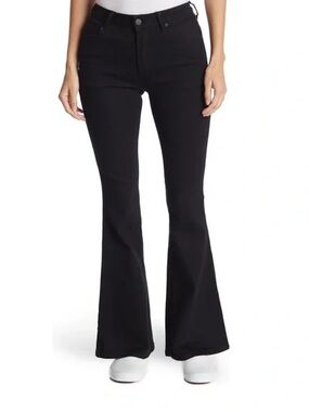 Abound black mid rise flare jeans size 24 grunge y2k style